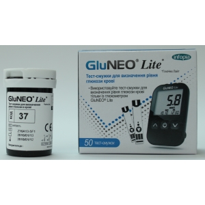 Тест полоски GluNeo Lite (ГлюНео Лайт)