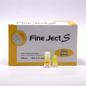 Инсулиновые иголки Fine Ject (Файн Джект) 8мм