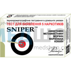 Экспресс-тест для определения 5 наркотиков SNIPER 5