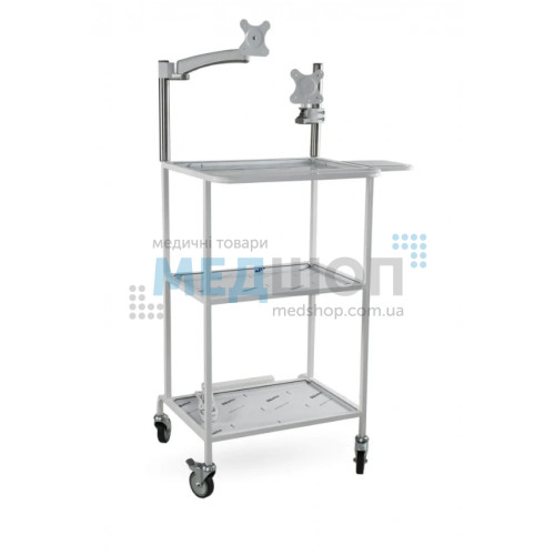 Тележка приборная медицинская с креплением под два монитора Farmatic МТМ-2-NATA PC
