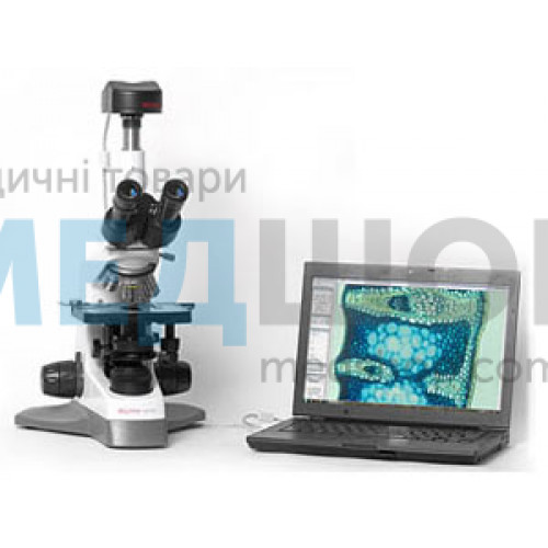 Мікроскоп тринокулярний MC 100Х Crocus з цифровою відеокамерою CAM 500 "PREMIUM" і ВО «MICROVISIBLE» | Мікроскопи