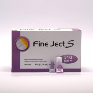 Инсулиновые иголки Fine Ject (Файн Джект) 6 мм
