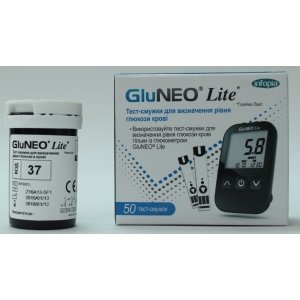 Тест полоски GluNeo Lite (ГлюНео Лайт)