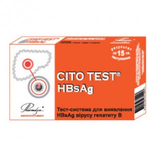 Экспресс-тест на HBsAg вируса гепатита В, CITO TEST HBsAg