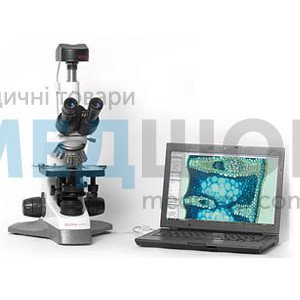 Мікроскоп тринокулярний MC 100Х Crocus з цифровою відеокамерою CAM 500 "PREMIUM" і ВО «MICROVISIBLE»