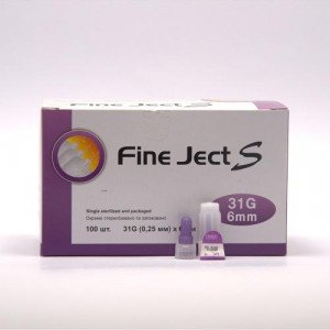 Инсулиновые иголки Fine Ject (Файн Джект) 6 мм